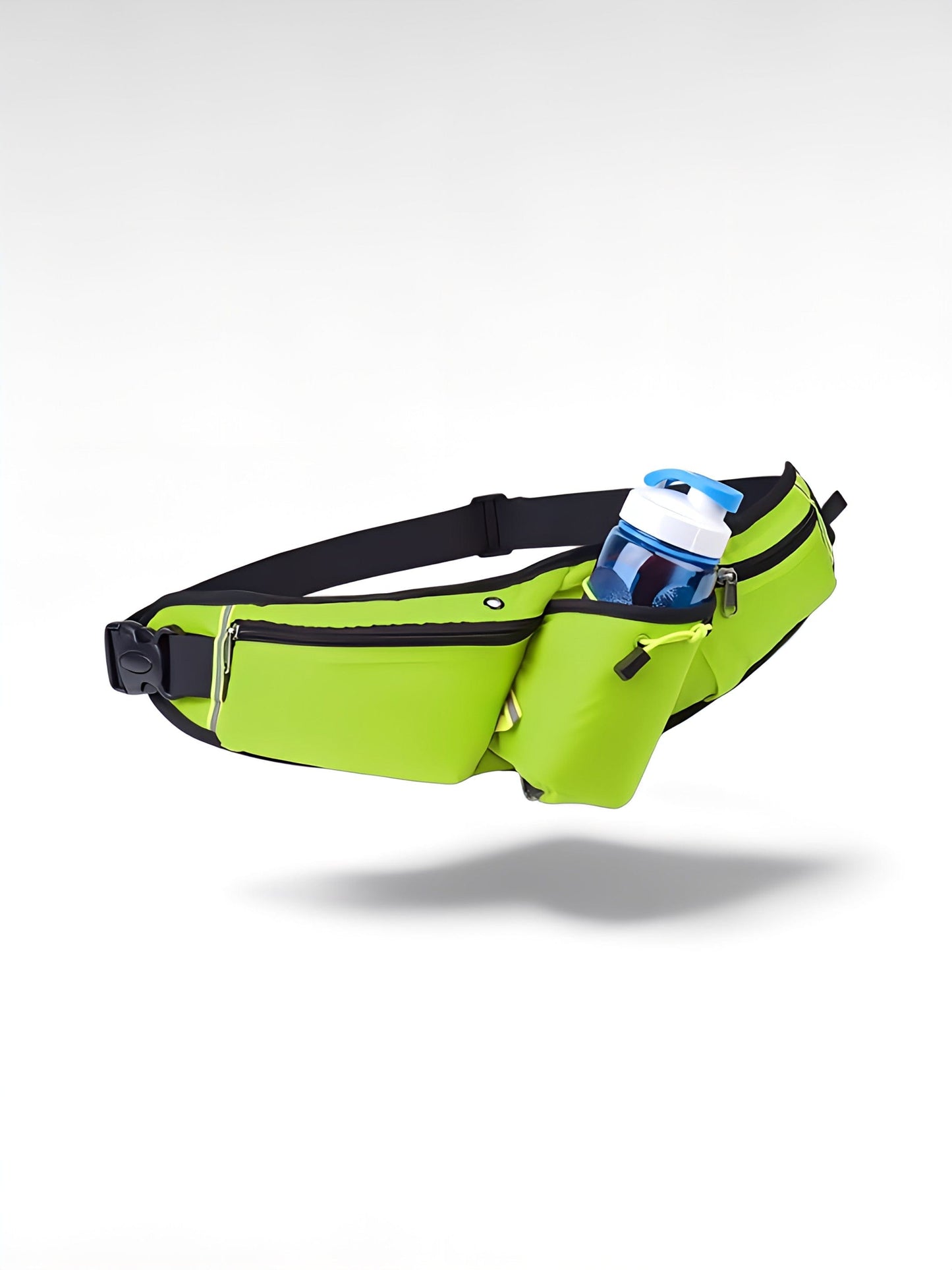 Ceinture porte gourde running vert / nylon