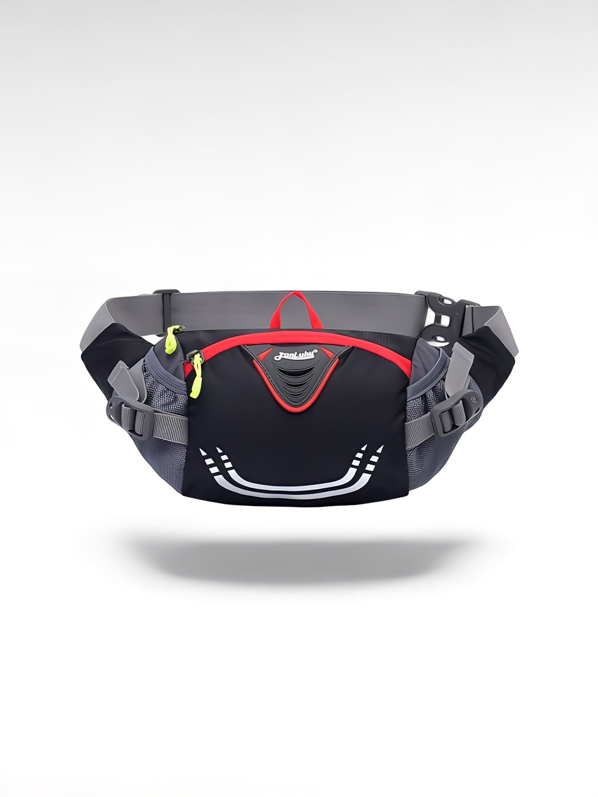 Ceinture porte gourde trail noir / nylon