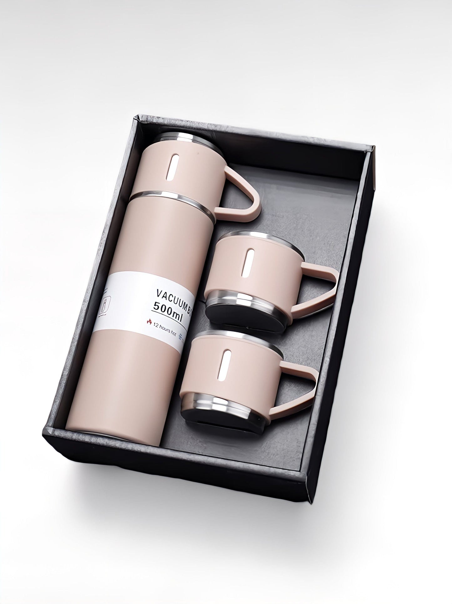 Coffret thermos rose / 500ml / acier inoxydable