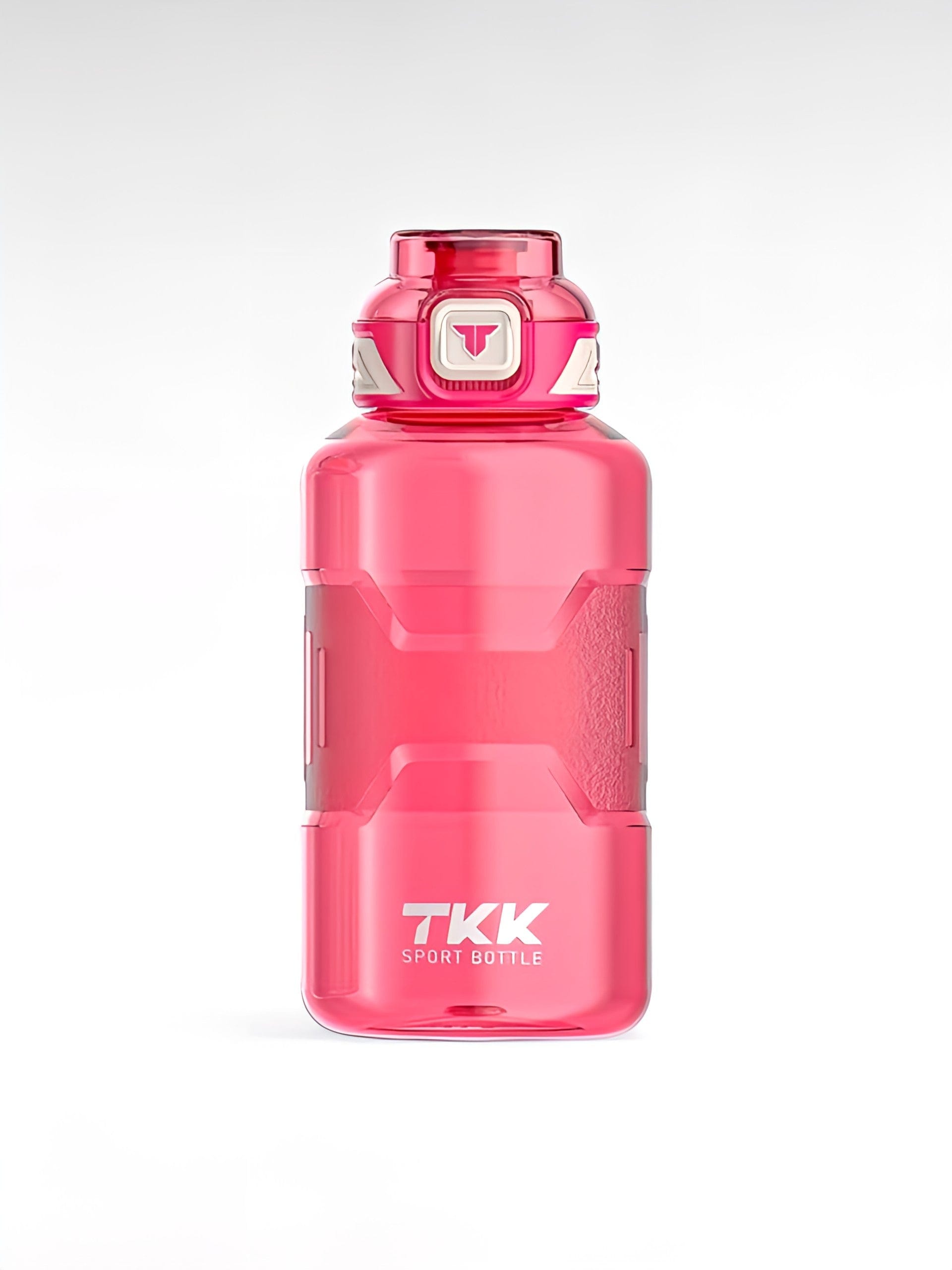 Gourde avec paille sport rose / 1500ml / plastique sans bpa