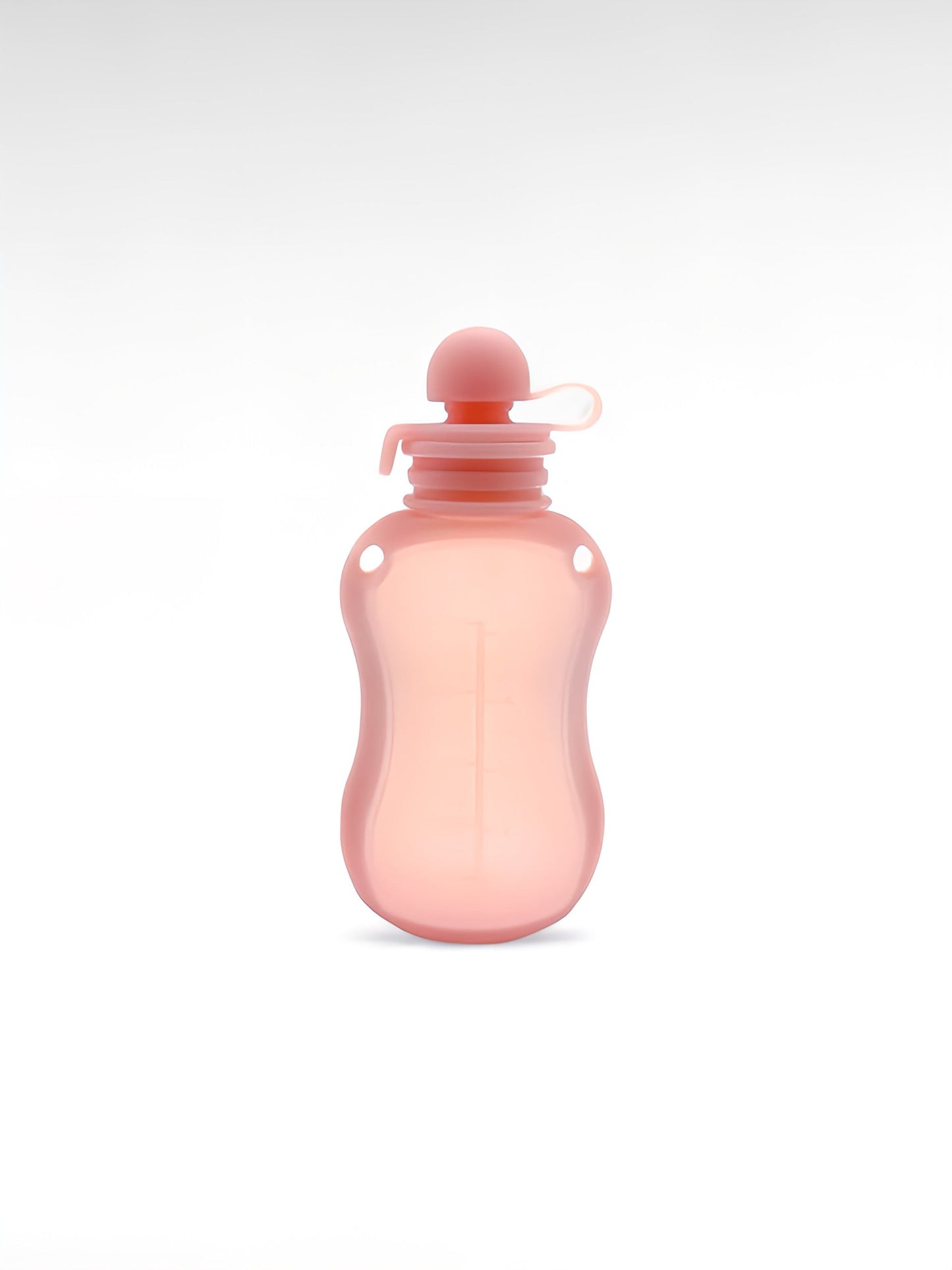 Gourde compote réutilisable silicone rose / 150ml / silicone sans bpa