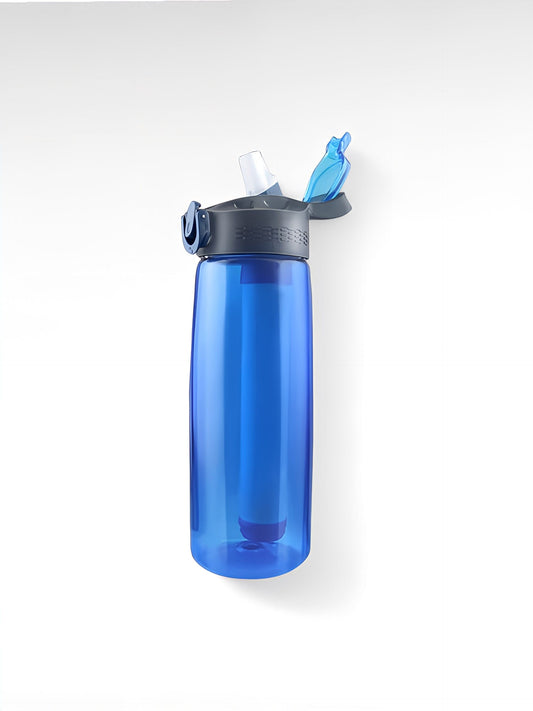 Gourde filtrante Bleu / 650 ml / plastique sans bpa