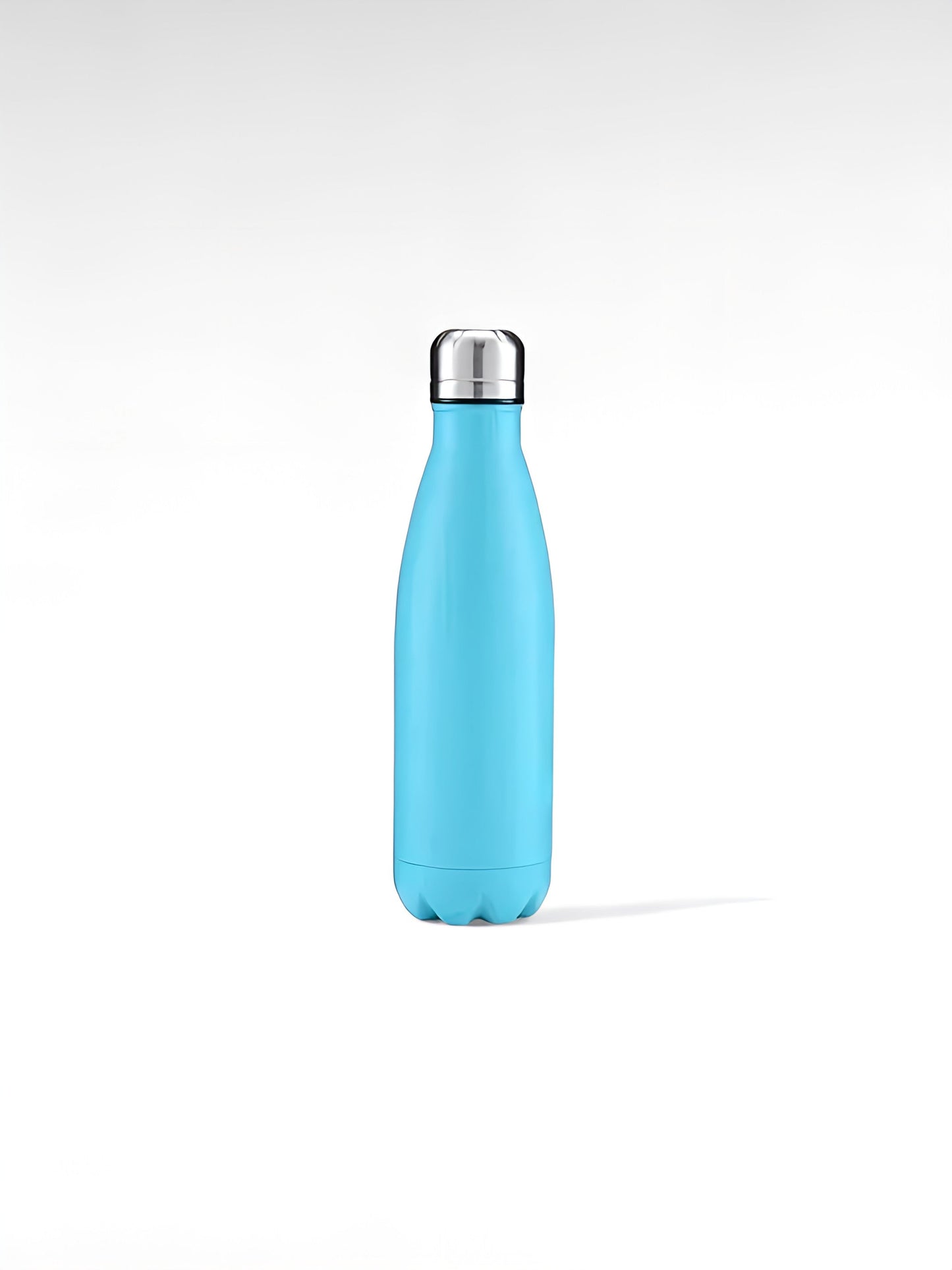 Gourde isotherme design bleu ciel / 500ml / acier inoxydable