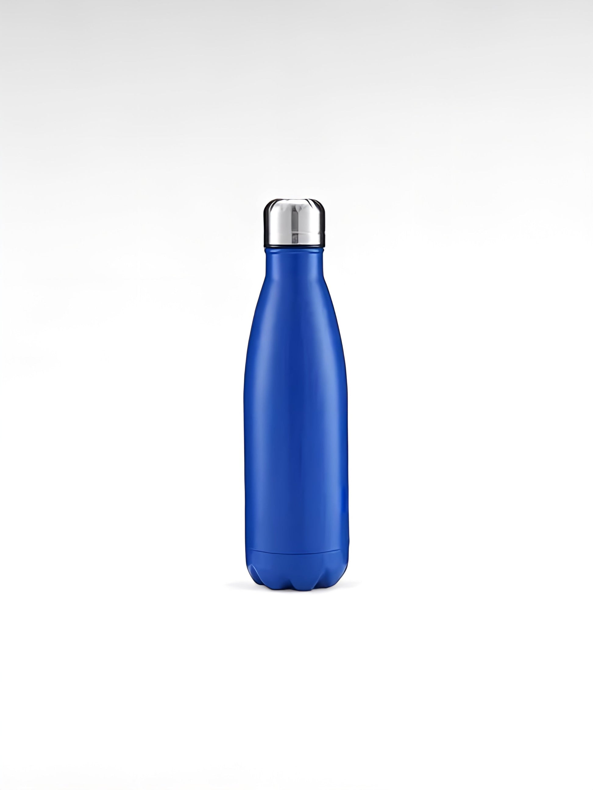 Gourde isotherme design bleu profond / 500ml / acier inoxydable