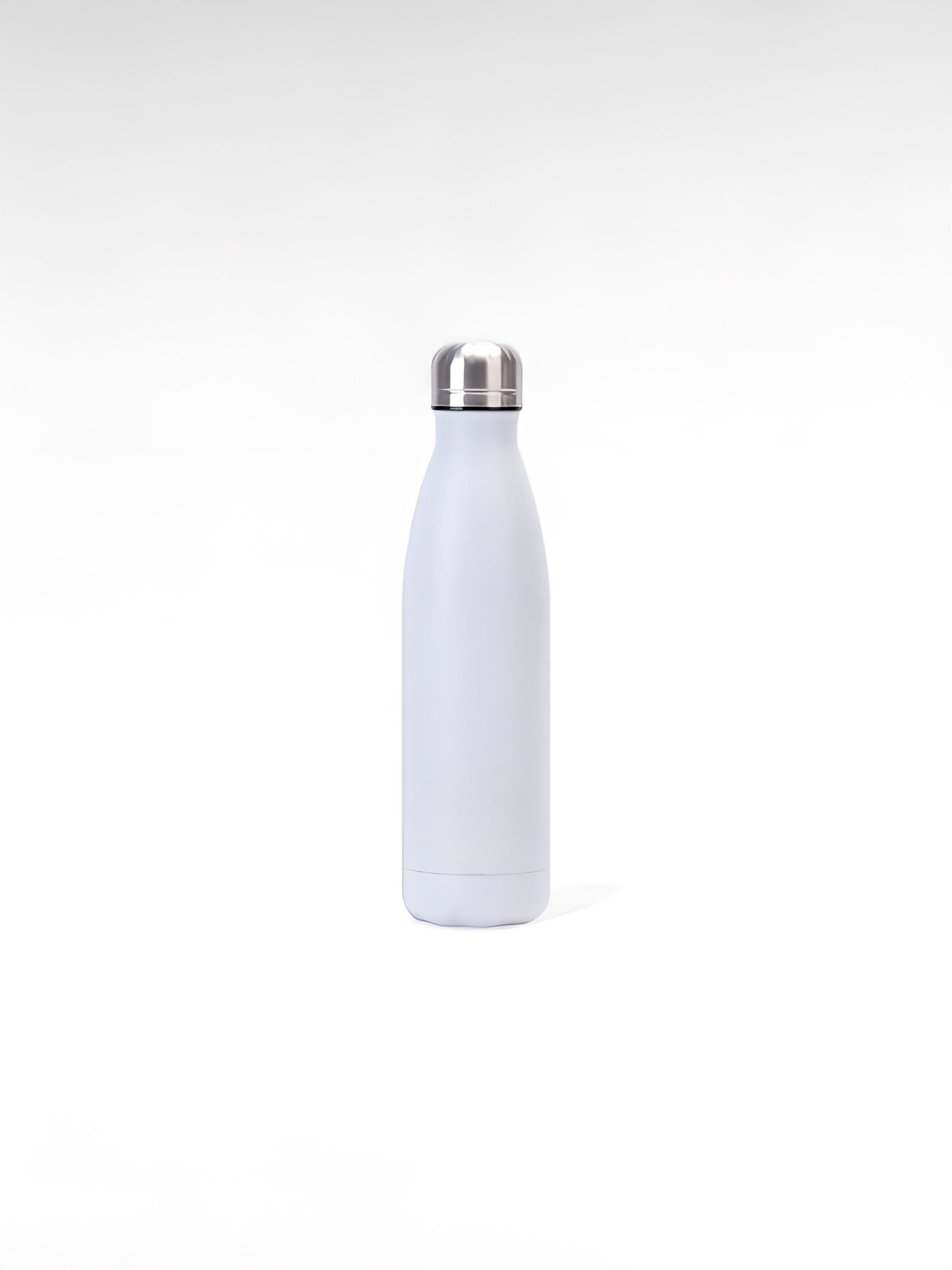 Gourde isotherme légère blanc / 500ml / acier inoxydable