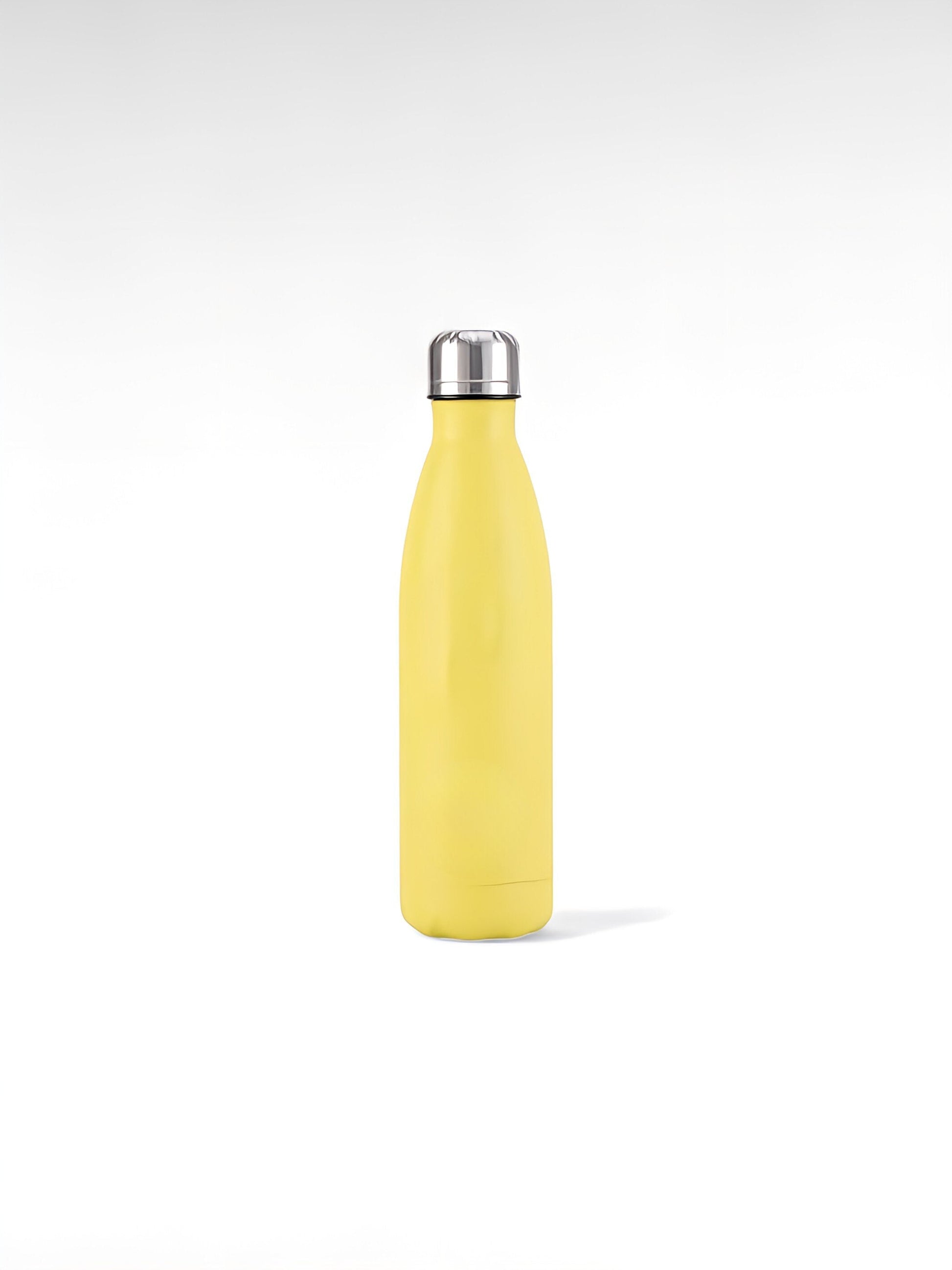 Gourde isotherme légère jaune clair / 500ml / acier inoxydable