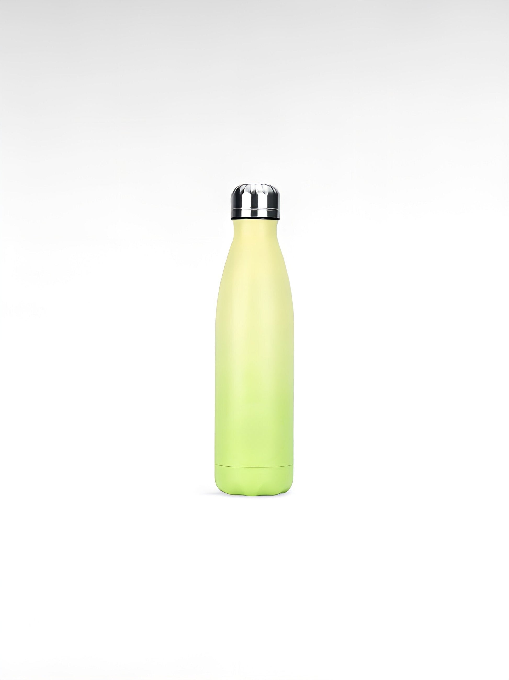 Gourde isotherme légère jaune vert / 500ml / acier inoxydable