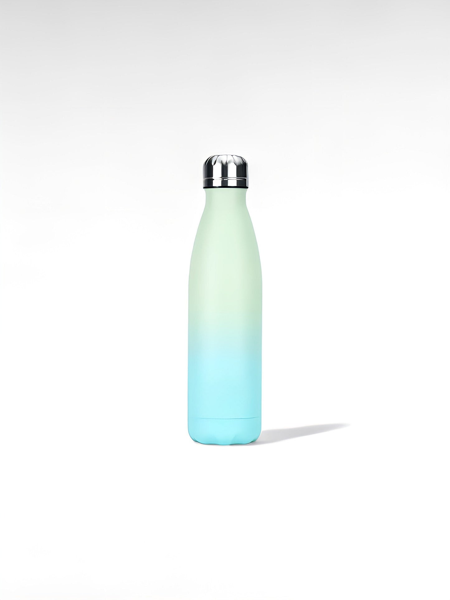 Gourde isotherme légère vert bleu / 500ml / acier inoxydable