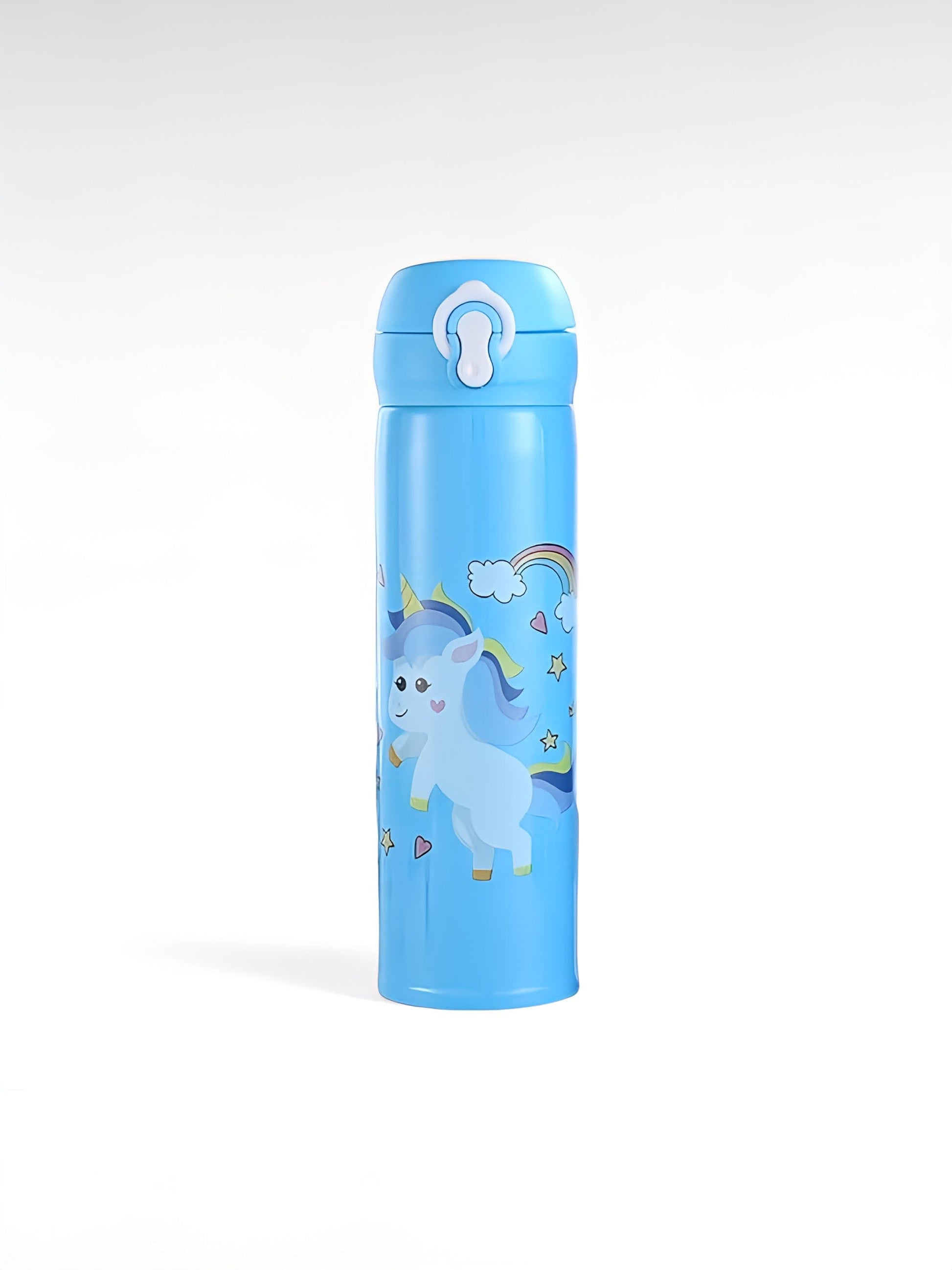 Gourde isotherme licorne bleu / 350ml / acier inoxydable