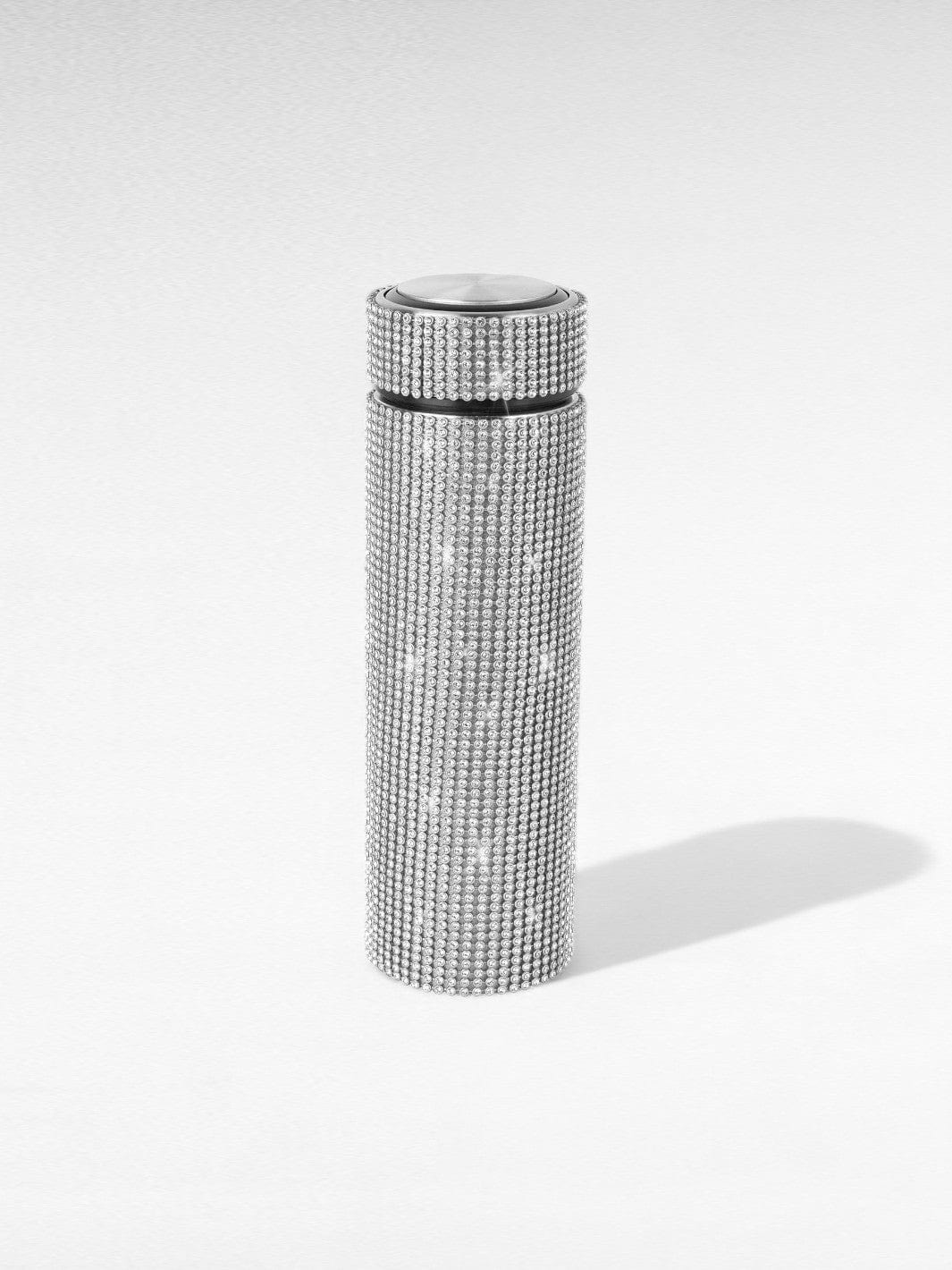 Gourde isotherme paillette argent / 500ml / acier inoxydable
