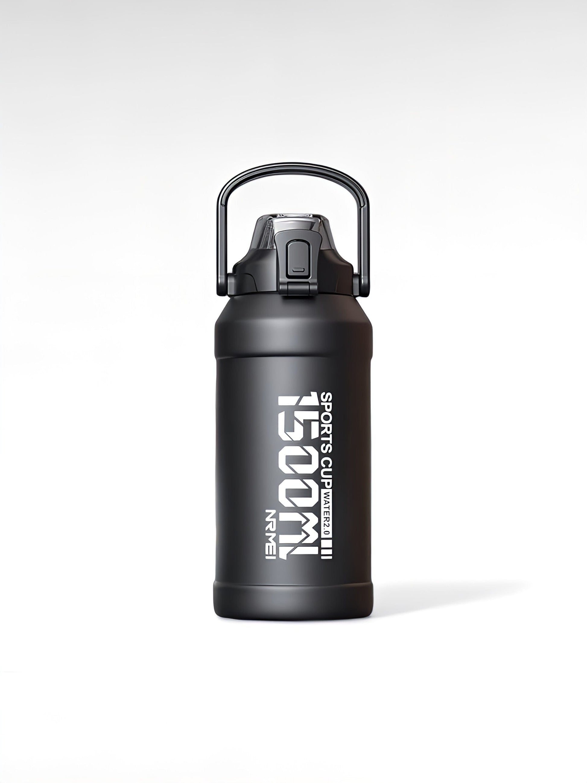 Gourde isotherme sport noir / 1500ml / acier inoxydable