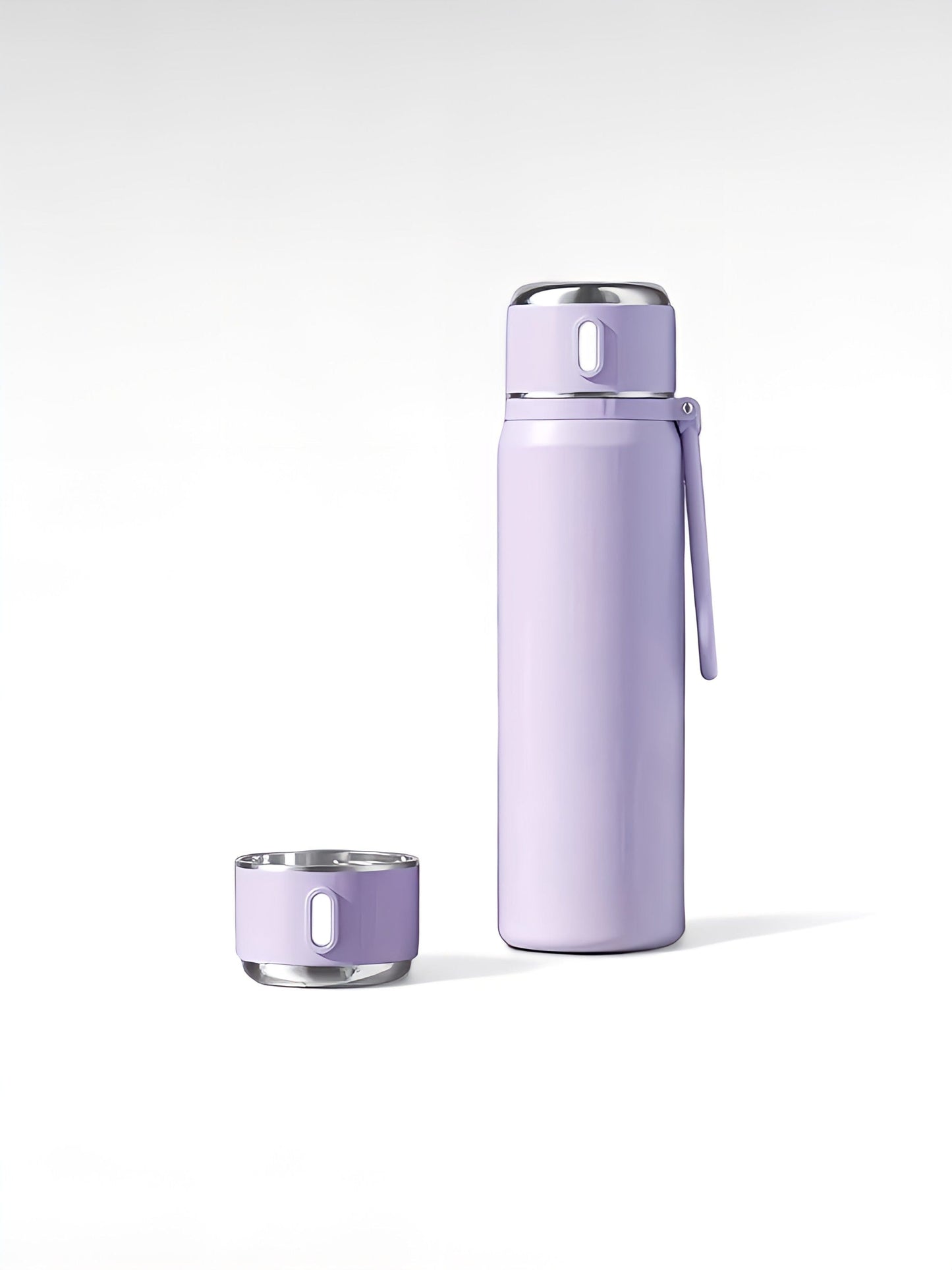 Gourde isotherme tasse violet / 550ml / acier inoxydable