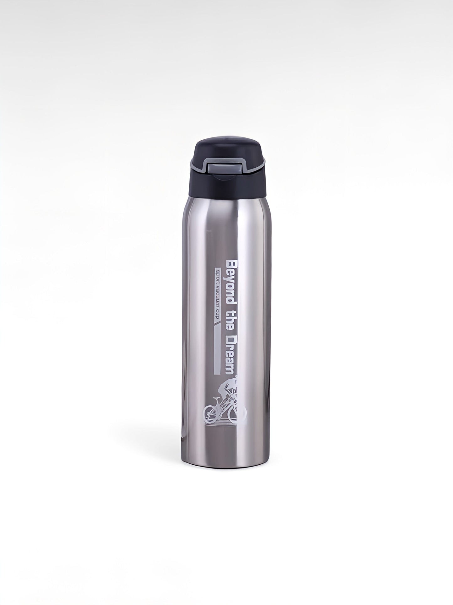 Gourde isotherme Vélo gris / 500ml / acier inoxydable