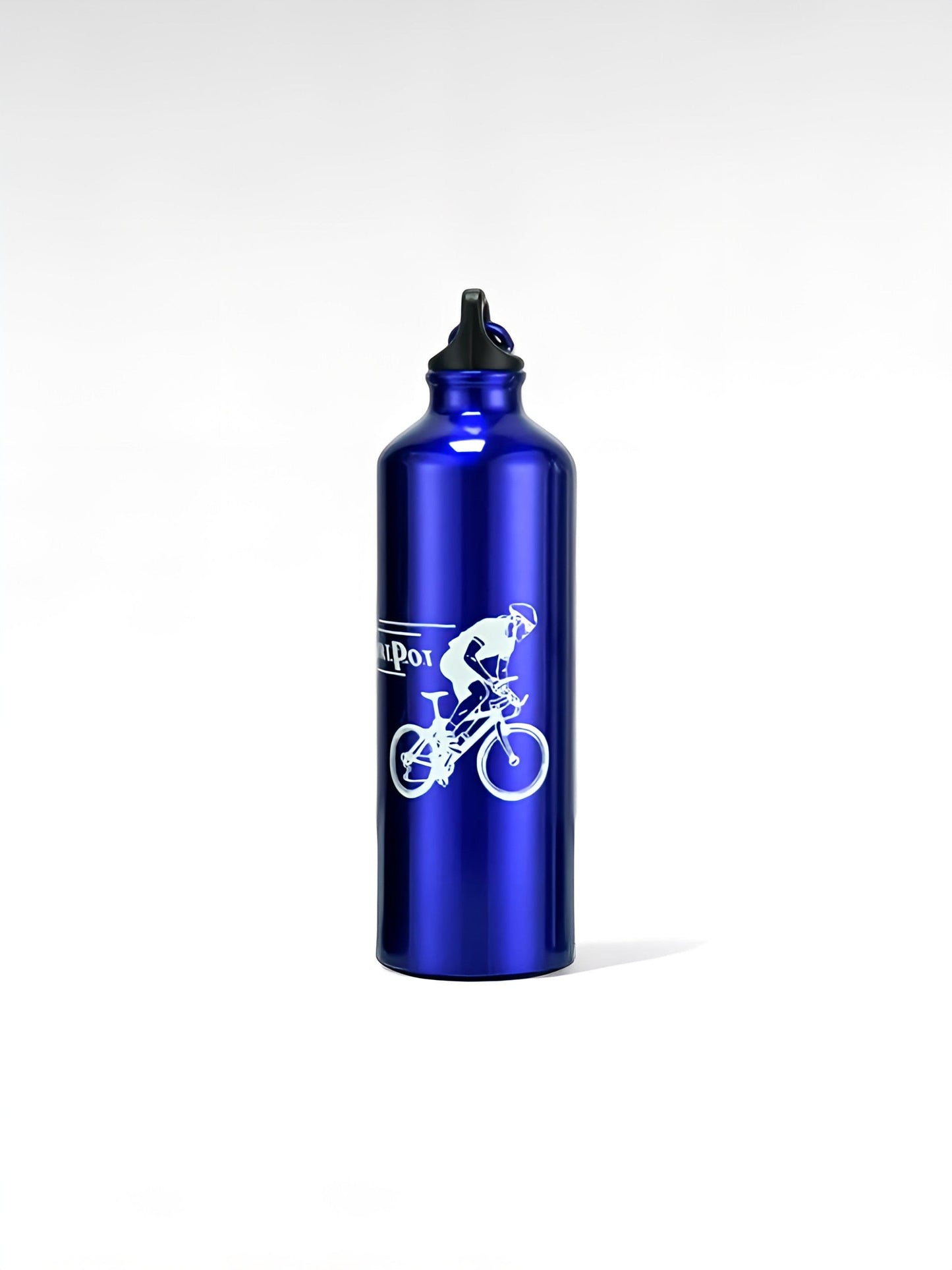 Gourde isotherme vélo bleu / 750ml / aluminum