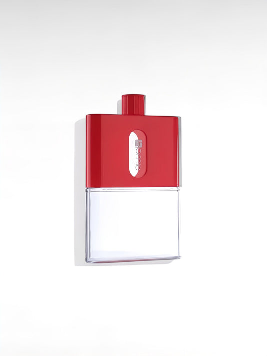 Gourde plate 0.5l rouge / 500ml / plastique sans bpa