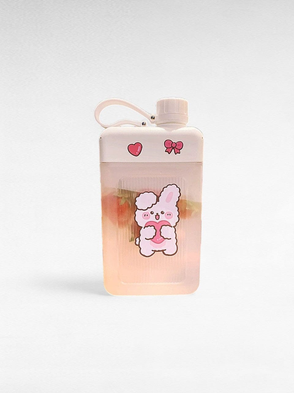 Gourde plate enfant rose / 450ml / plastique sans bpa