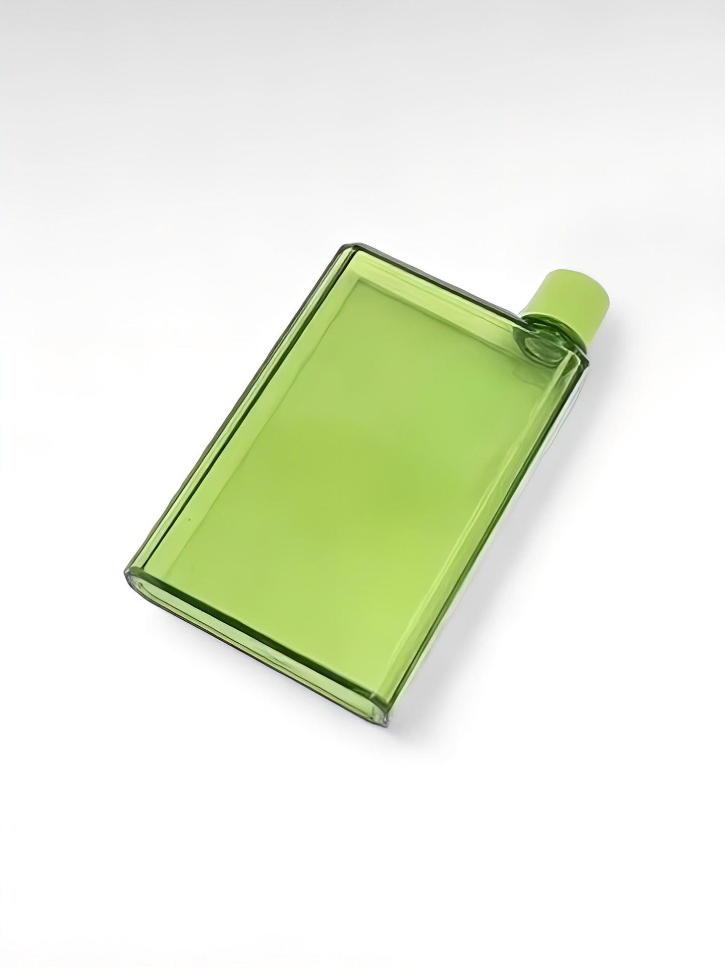 Gourde plate vert / 420ml / plastique sans bpa