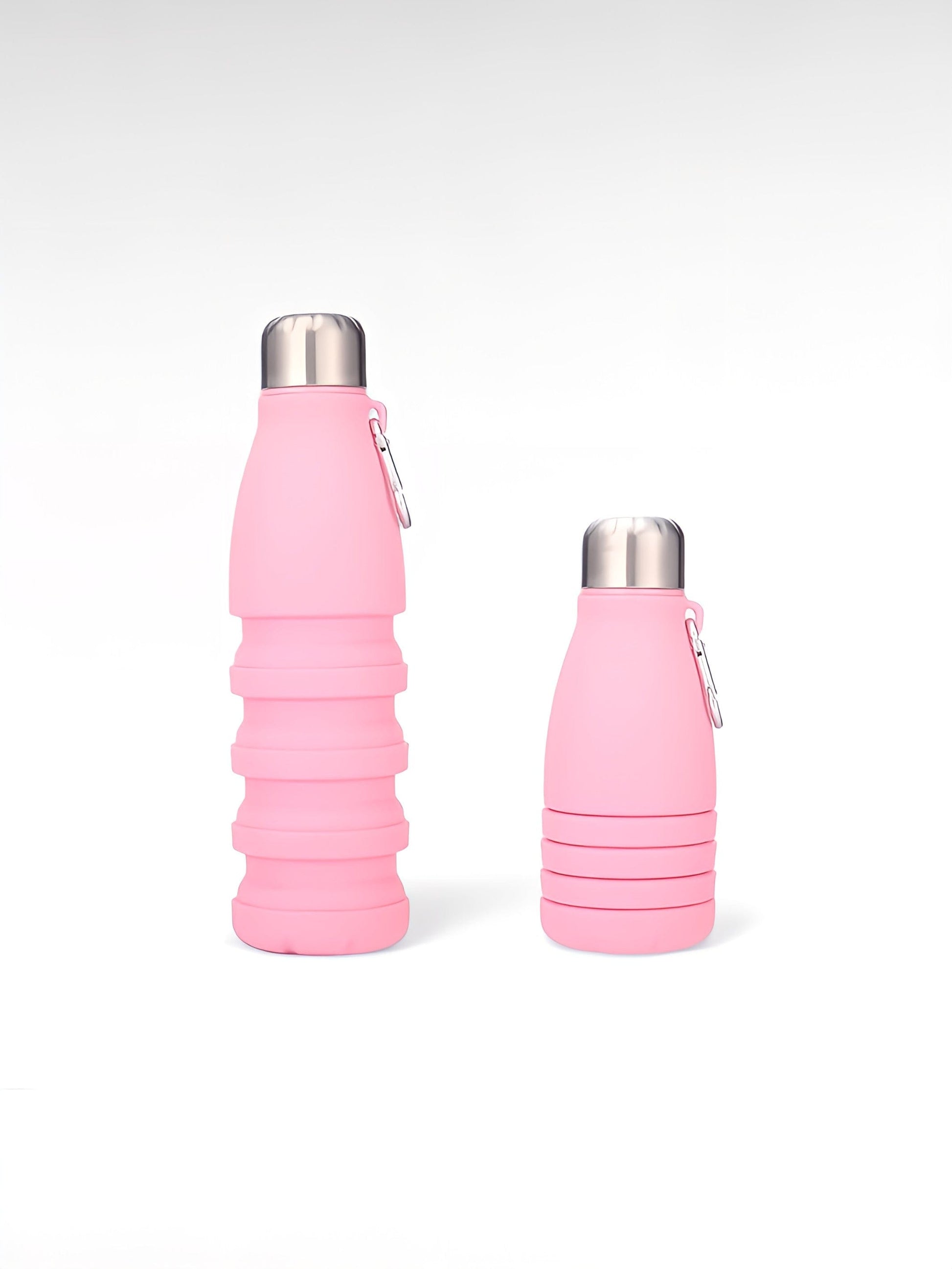 Gourde pliable silicone rose / 500ml / silicone