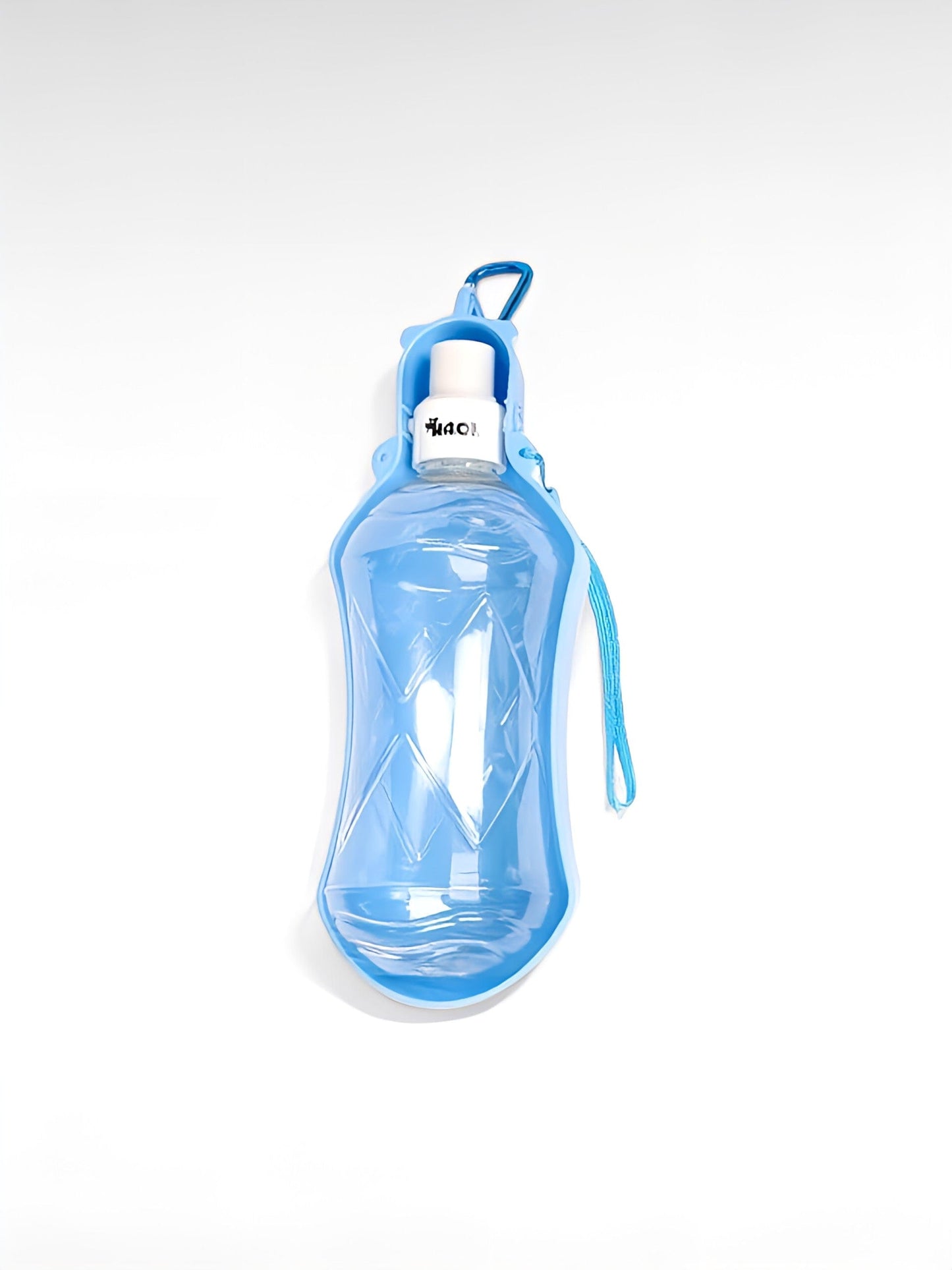 Gourde pour chien portable bleu / 518ml / plastique