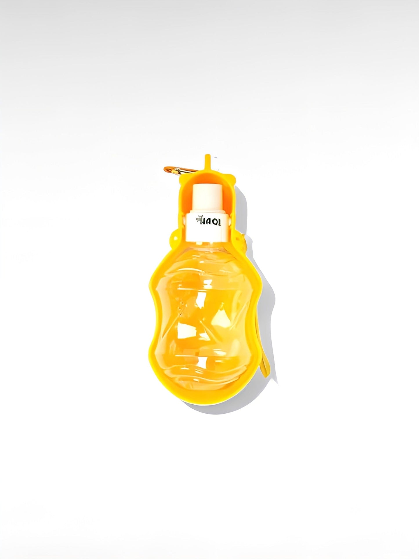 Gourde pour chien portable jaune / 280ml / plastique