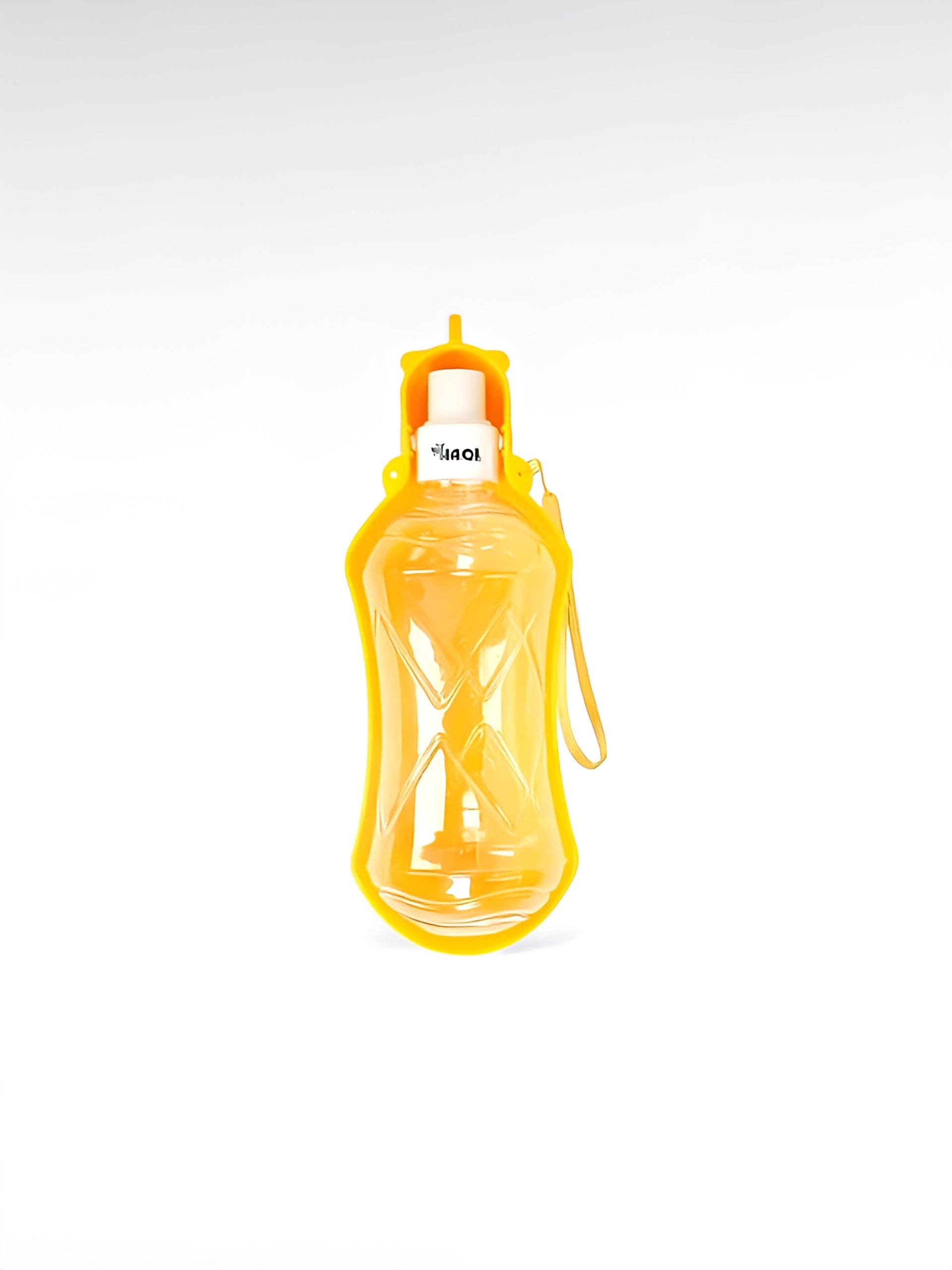 Gourde pour chien portable jaune / 518ml / plastique