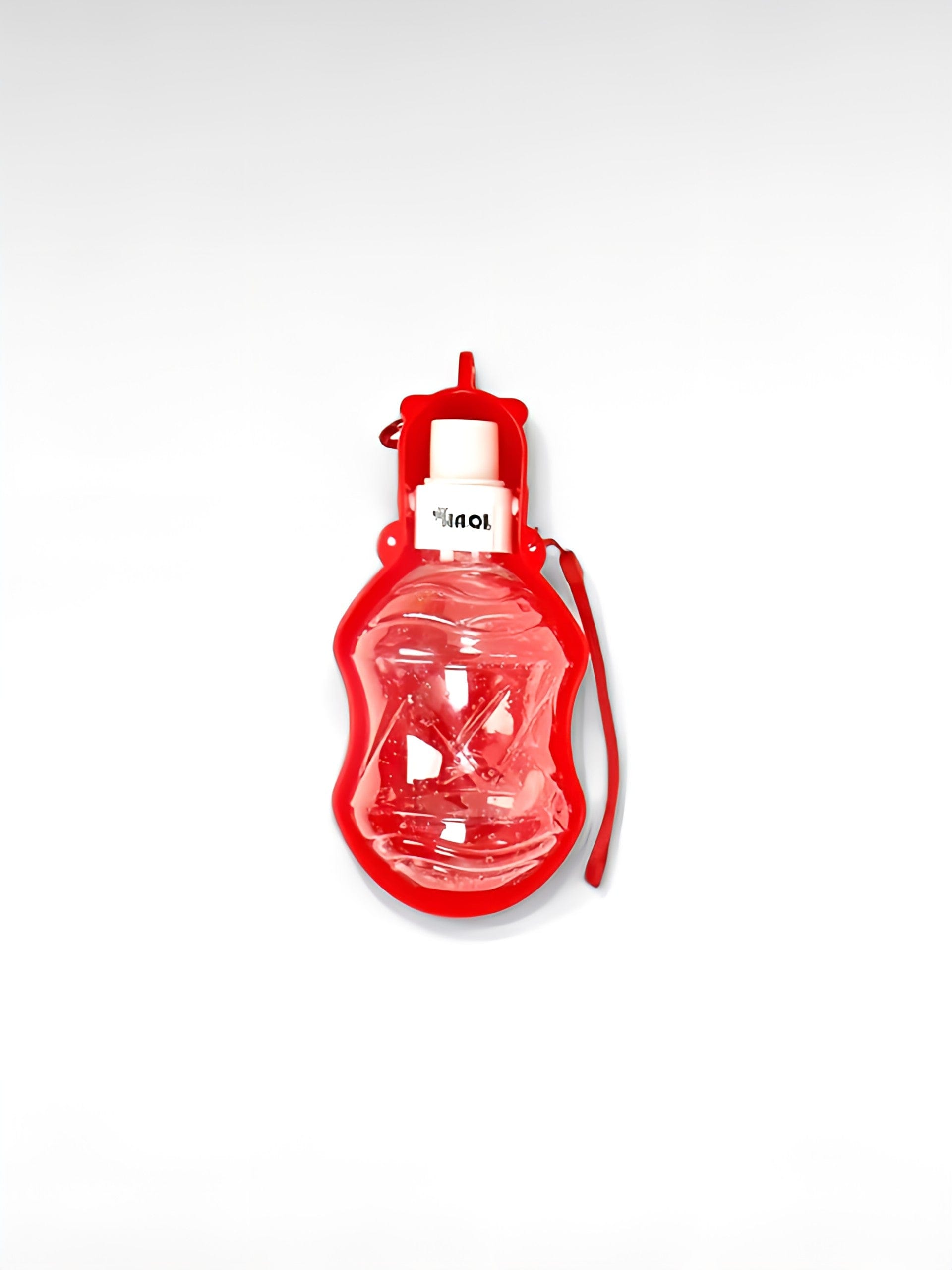 Gourde pour chien portable rouge / 280ml / plastique