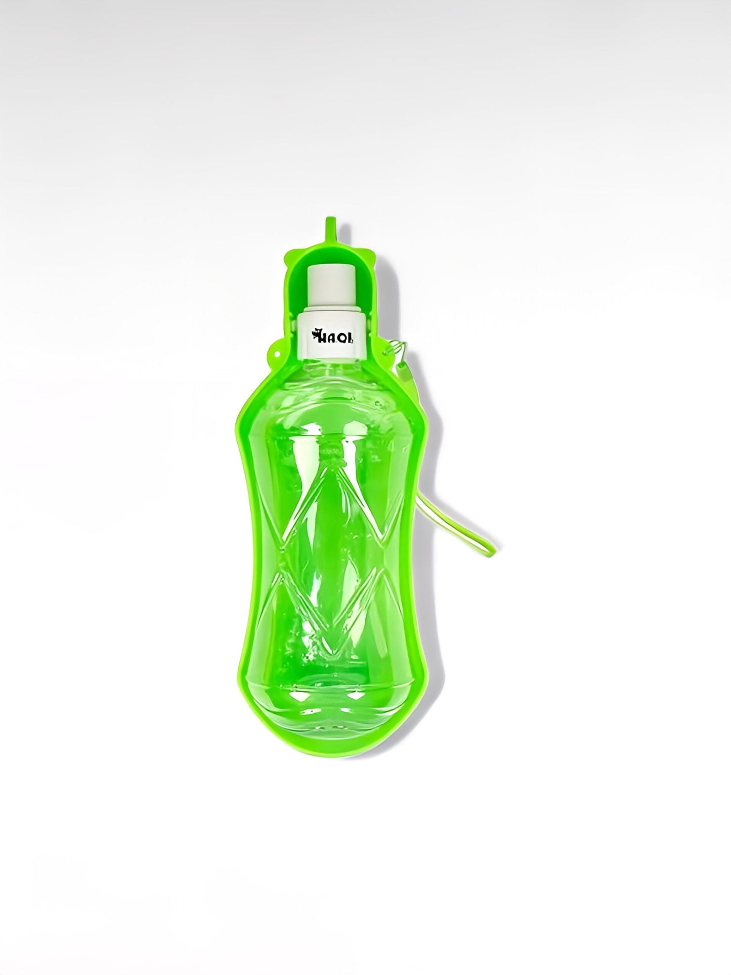 Gourde pour chien portable vert / 518ml / plastique