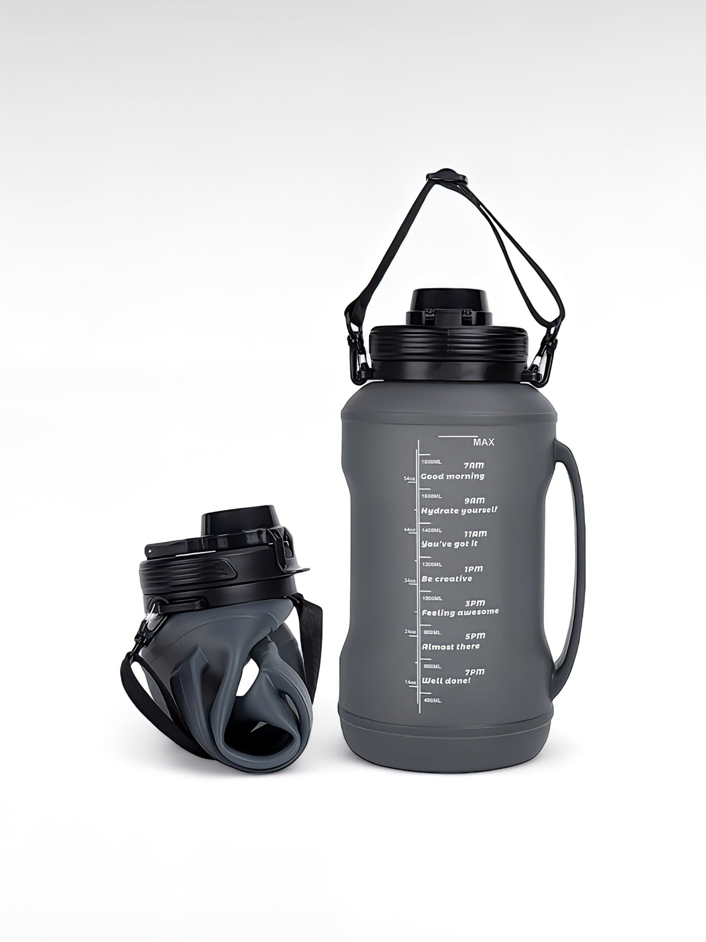 Gourde souple 2l noir / 2000ml / silicone