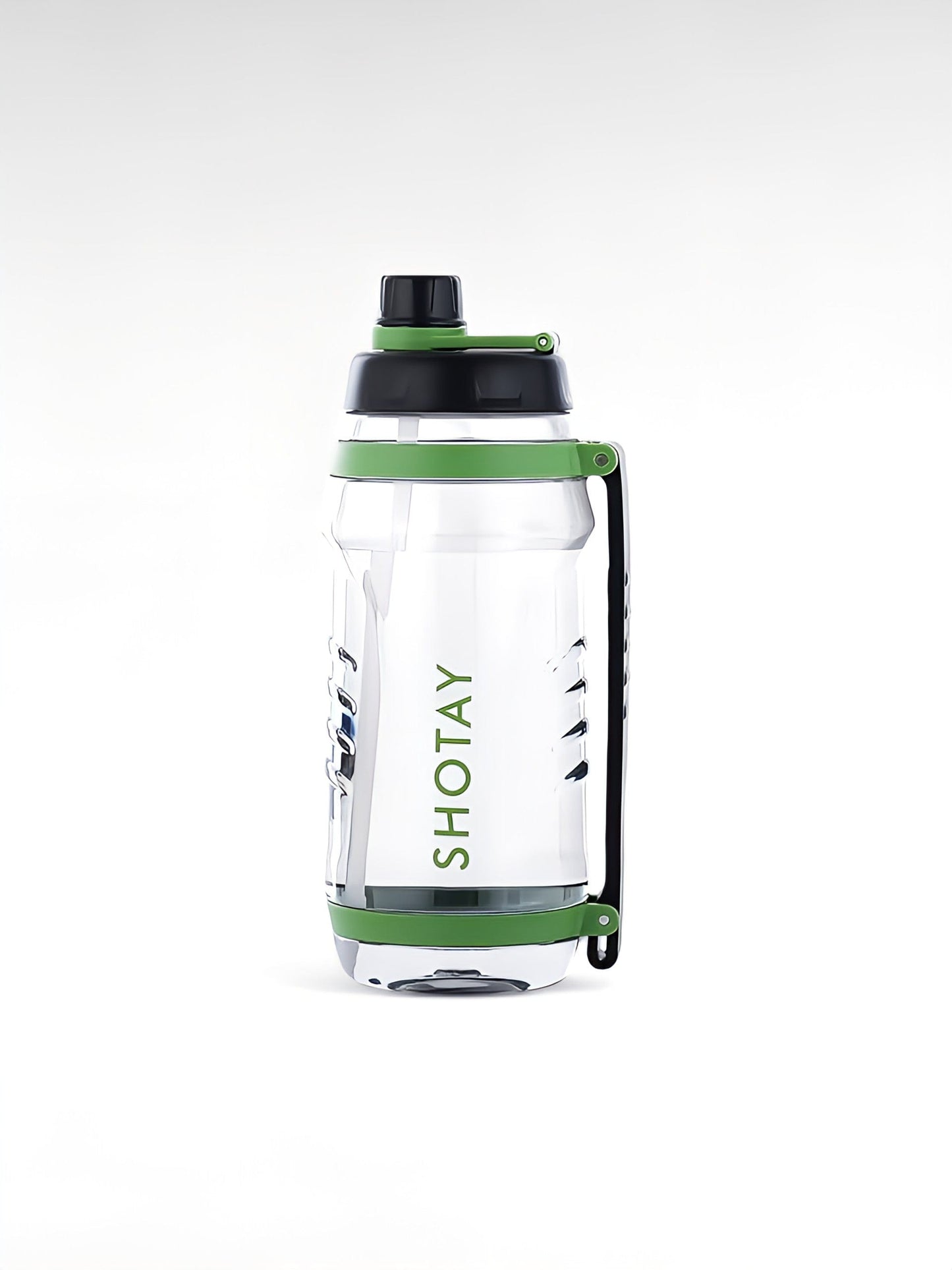 Gourde sport avec paille vert / 3100ml / plastique sans bpa