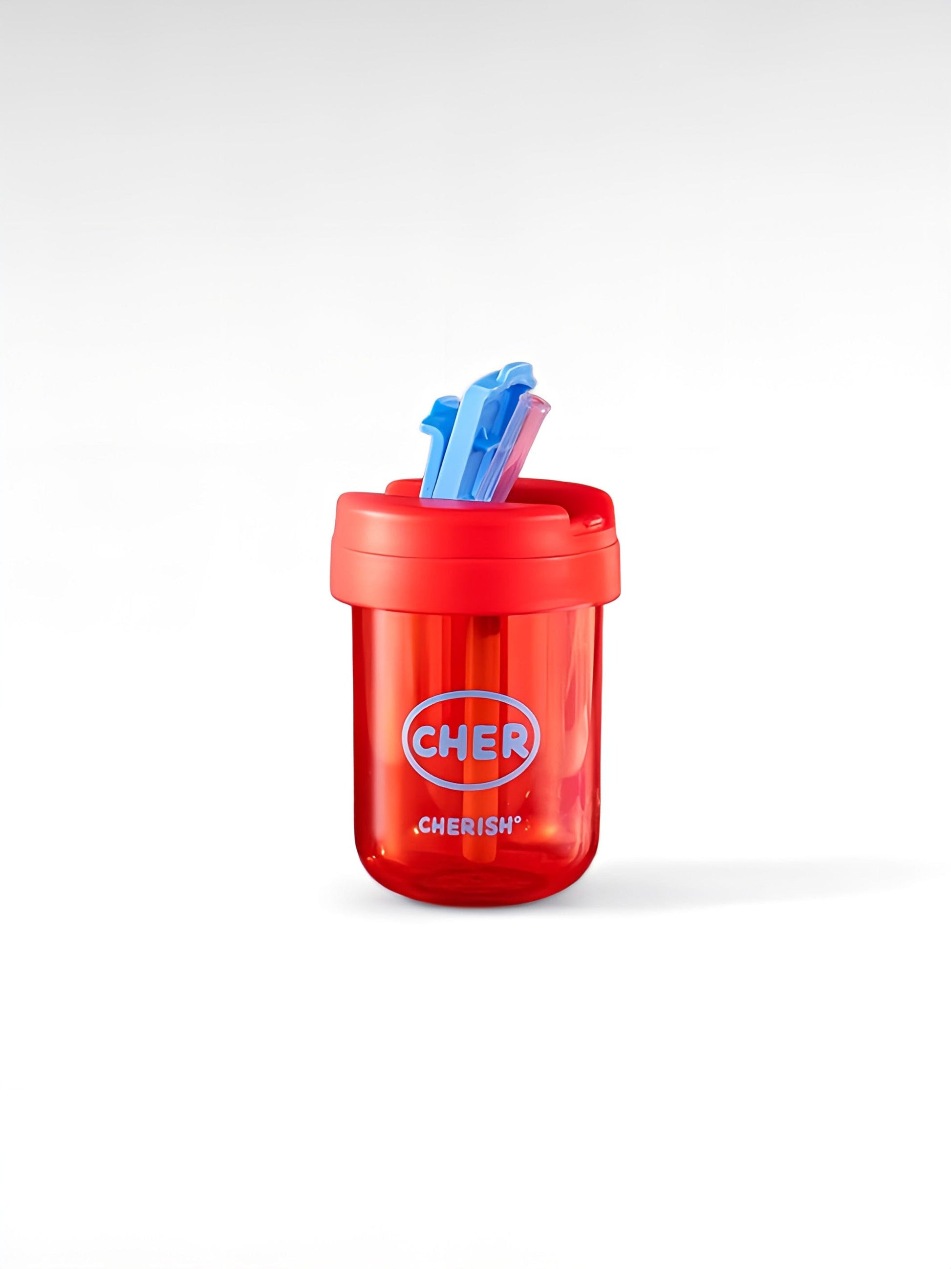 Mini gourde enfant rouge / 300ml / plastique sans bpa