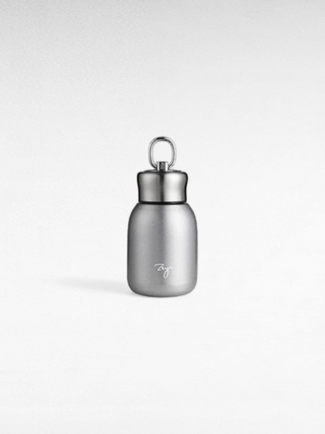 Mini gourde isotherme gris metal / 300ml / acier inoxydable