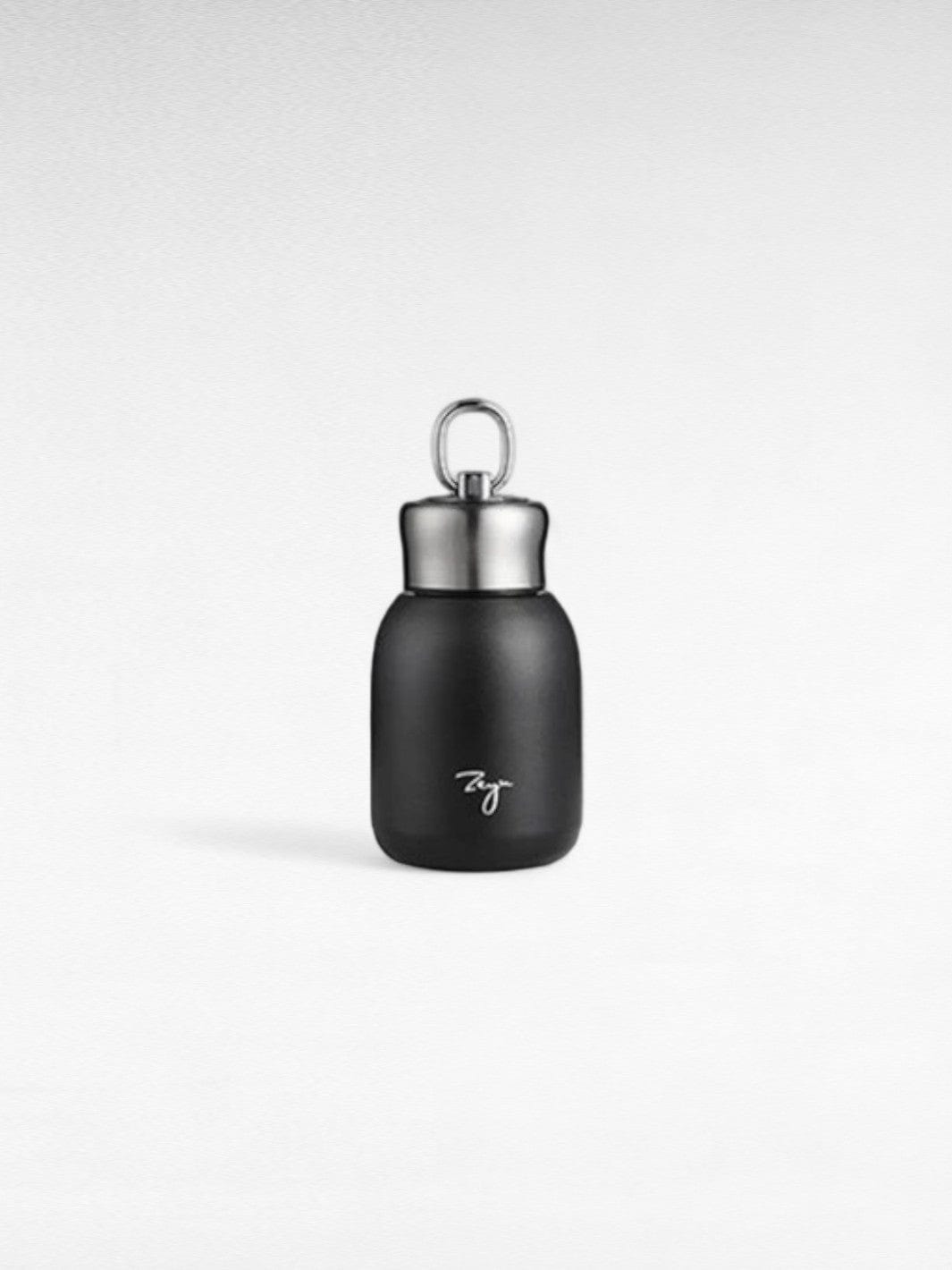 Mini gourde isotherme noir / 300ml / acier inoxydable