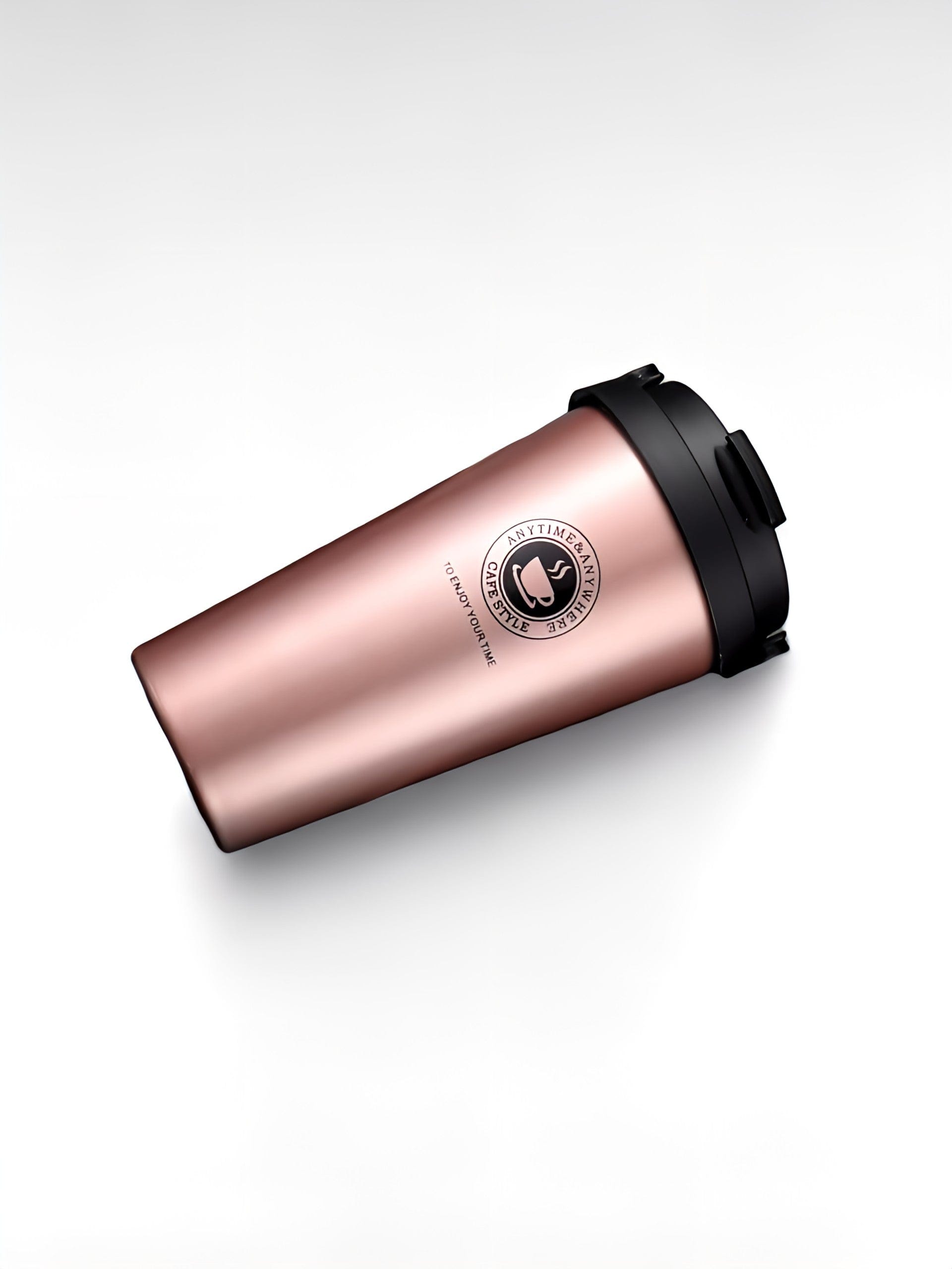 Mug thermos cafe or rose / 500ml / acier inoxydable