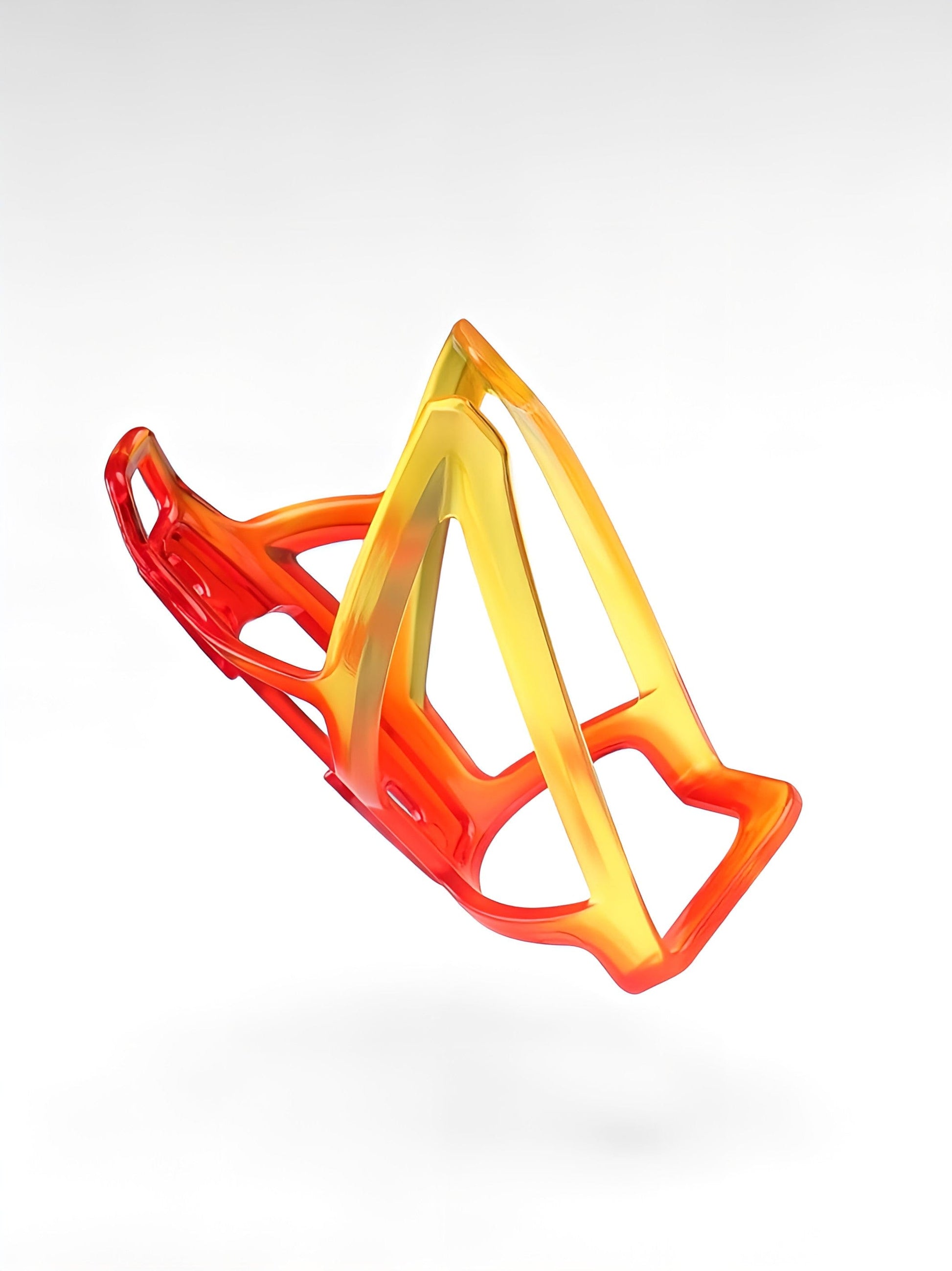 Porte gourde pour vtt rouge jaune / 70mm / plastique