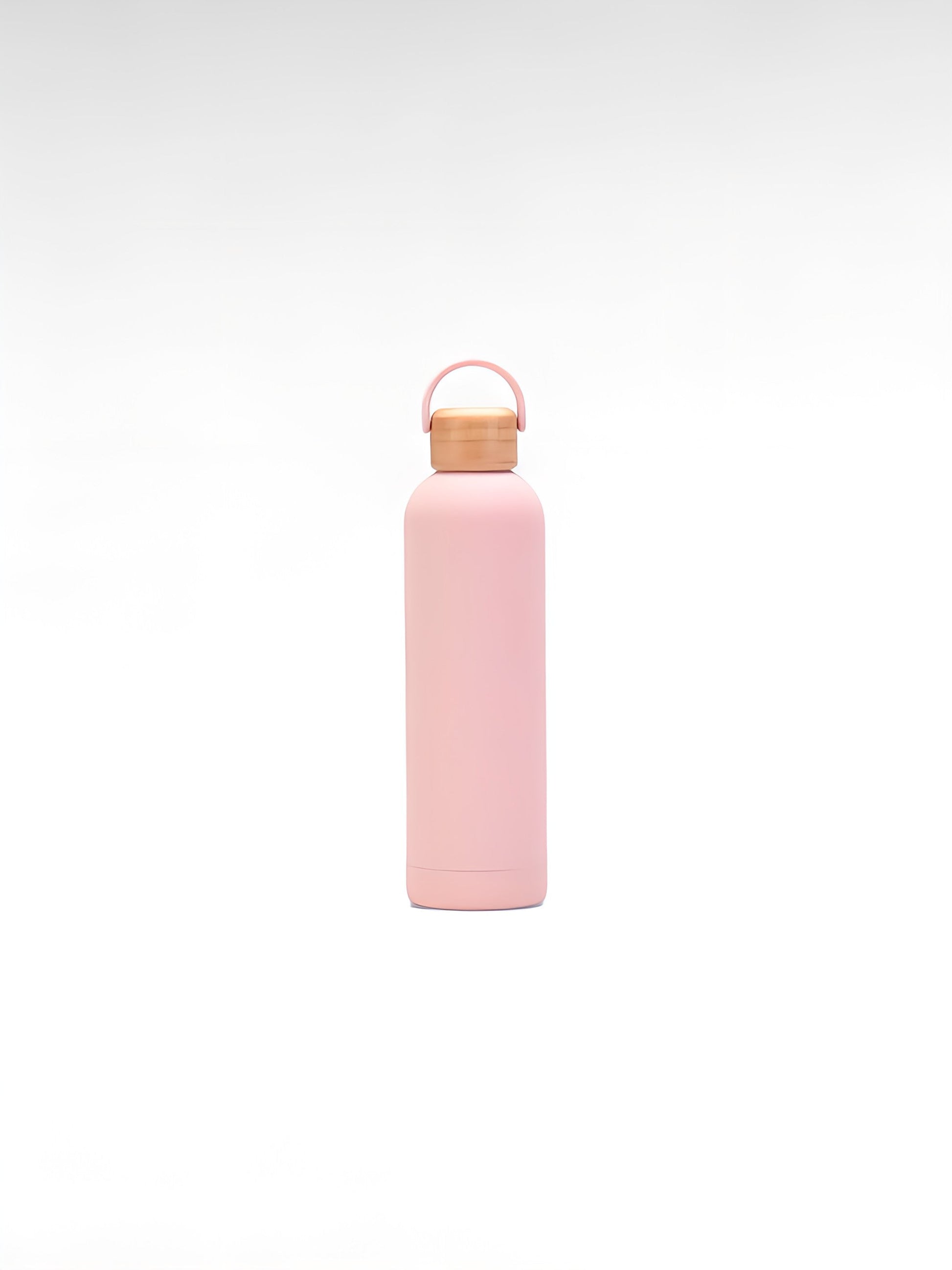 Gourde isotherme 1l rose pâle / 1000ml / acier inoxydable