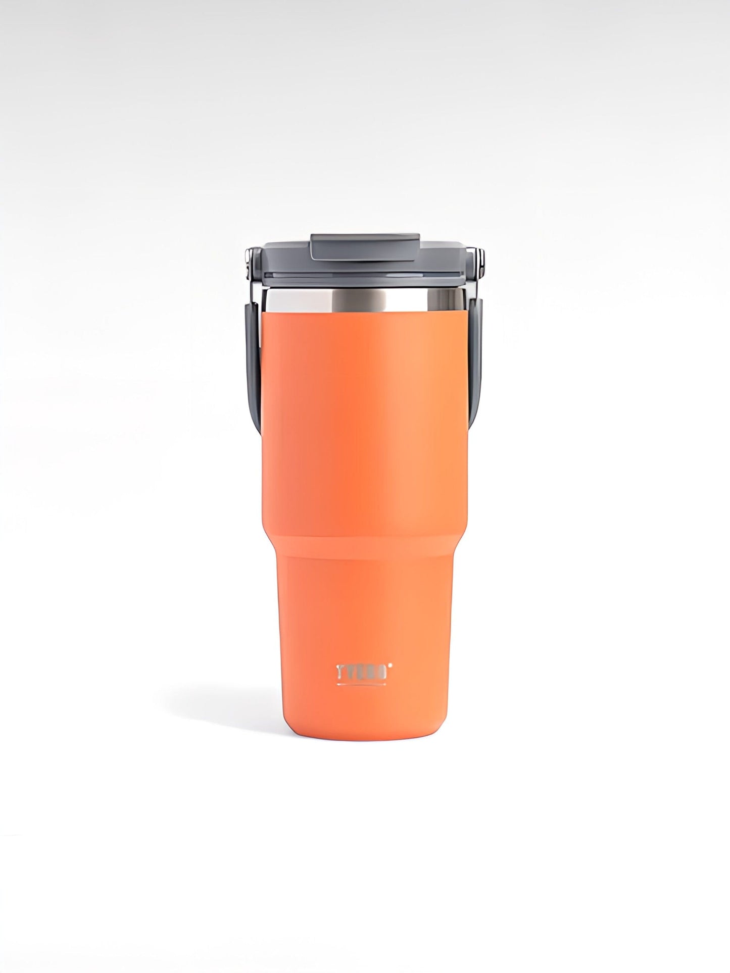 Thermos avec paille orange / 900ml / acier inoxydable